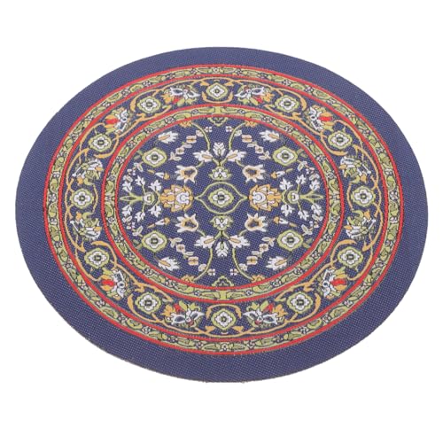 UPKOCH Puppenhaus Matte für kinderspielzeug Living Room Decoration Round Carpet hühner Dekoration runder Teppich Puppenhaus-Teppich Mini-Hausteppich Kabel von UPKOCH