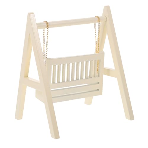 UPKOCH Puppenhaus Miniatur Dollhouse Puppenhaus Miniaturschaukel Für Babyzimmer Gefälschte Puppenschaukel Aus Hochwertigem Material Perfekt Und Dekoration Für Miniatur Puppenhausmöbel von UPKOCH