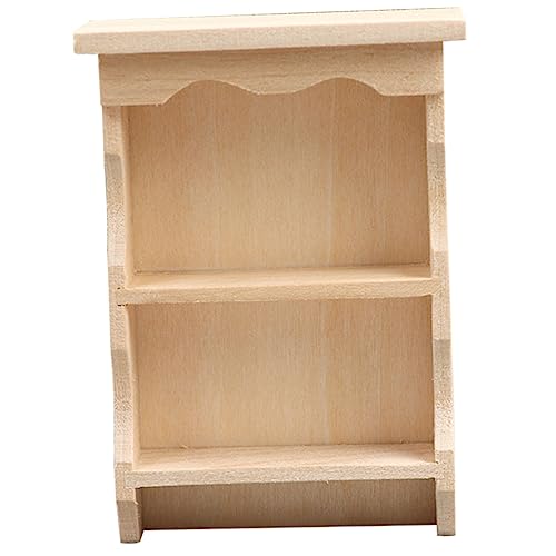UPKOCH Puppenhaus Möbel Deko Verschleißfestes Glattes Miniaturmöbel für DIY Puppenhaus Schlafzimmer Zubehör Natürliche Holzoptik Vielseitig Einsetzbar von UPKOCH