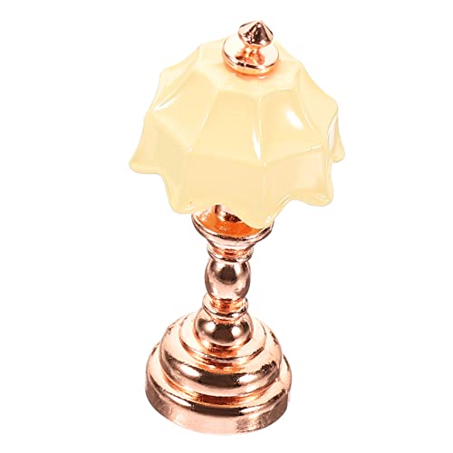 UPKOCH Puppenhaus Nachttischlampe Schreibtischlampe Spielzeughaus Kinderspielzeug Nachttischlampe Schreibtischlampe Tischlampen Minispielzeug Miniatur Puppenhauszubehör Winziges von UPKOCH
