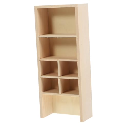 UPKOCH Miniatur-puppenhaus-bücheraufbewahrung Mini-Schrank Zum Basteln Im Maßstab 1/12 Tragbares Miniatur-bücherregal von UPKOCH