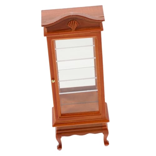 UPKOCH Puppenhaus Miniatur Schrank Maßstab 112 Miniatur Gebäude Kit Holz Schrank Gewölbte Top Für von UPKOCH