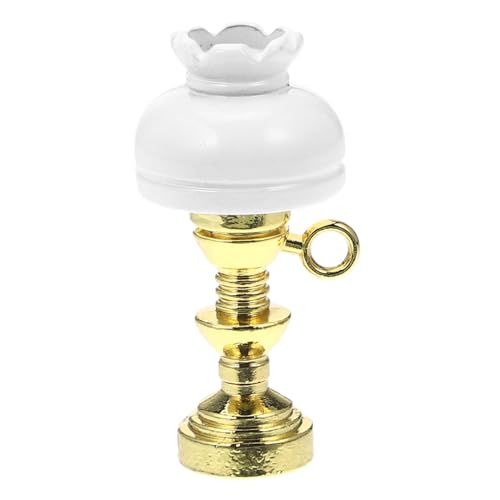 UPKOCH Puppenhaus Tischlampe Miniatur Licht Retro Puppen Winzige Vintage Schreibtischlampe Vintage Tischlampenmodelle Mini Schreibtischlampenmodell Kreative Lampe Mini Tischlampe von UPKOCH