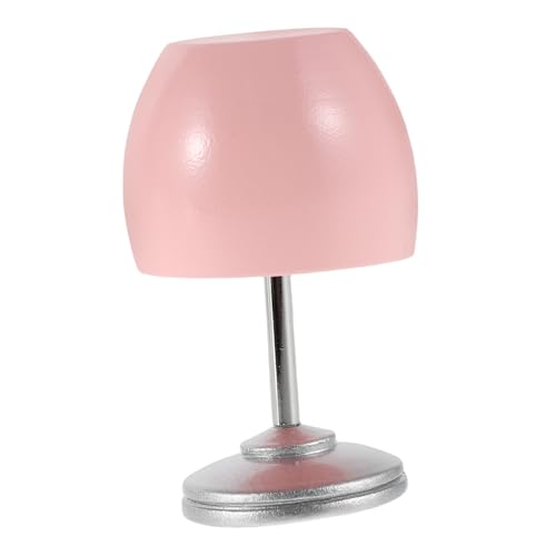 UPKOCH Miniatur-schreibtischlampenmodell Realistische Kleine Tischlampe Für Puppenhaus-beleuchtungszubehör Creme-Design Mini-puppenhauslampe Miniaturhauszubehör von UPKOCH
