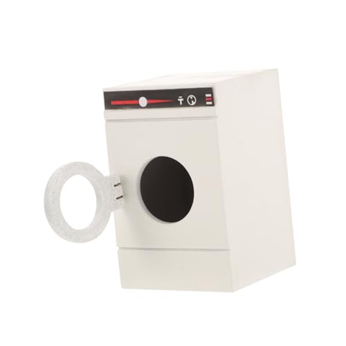 UPKOCH Puppenhaus Waschmaschine Babyspielzeug Waschmaschine Waschmaschine Mini Waschmaschine Puppenhaus Badezimmerzubehör Puppenhaus Zubehör Puppenhaus Küche Weißer von UPKOCH