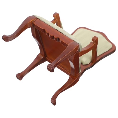 UPKOCH Puppenhaus-miniaturmöbel Im Maßstab 1:12 Miniatur-Sessel Gestreiftes Mini-einzelsofa Zum Rollenspiel von UPKOCH