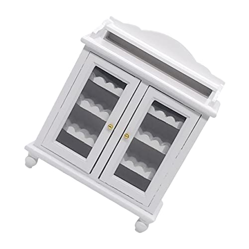 UPKOCH 1pc Miniatur Puppenhaus Ornament Kit Miniatur Möbel Wein Schrank Weiß Dekorative UPKOCH 1pc Miniatur Puppenhaus Ornament Kit Miniatur Möbel Wein Schrank Weiß Dekorative von UPKOCH