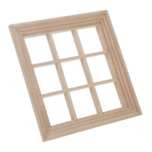 UPKOCH Puppenhausfenster Puppenhausmöbel Traditionelles Mini-Holzfenster Puppenhaus-Bilderrahmen Vorhänge für Puppenhäuser Puppenhausverkleidung kleines Fenster PVC Beige UPKOCH Puppenhausfenster Puppenhausmöbel Traditionelles Mini-Holzfenster Puppenhaus-Bilderrahmen Vorhänge für Puppenhäuser Puppenhausverkleidung kleines Fenster PVC Beige von UPKOCH