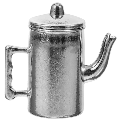 UPKOCH Puppenhausmöbel Teekannen Miniatur Puppenhaus Bausatz Teekannen Kaffeemaschine Mit Teesieb Katzenteekanne Porzellanteekanne Mini Küchengerät Große DIY von UPKOCH