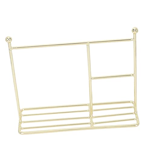 UPKOCH Puppenkleiderhalter puppenkleiderbügel Puppen kleiderbügel minibügelleisen Unterstützung Mädchen Kleiderständer für Kinderpuppen Aufbewahrungsregal für Puppenkleidung Metall Golden von UPKOCH