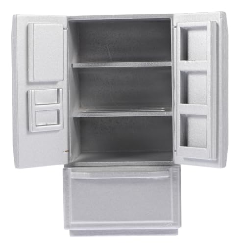 UPKOCH Puppenmöbel Dekoration Silbergrauer Mikrokühlschrank für Puppen Realistische Miniaturmöbel für Kreative Szenen UPKOCH Puppenmöbel Dekoration Silbergrauer Mikrokühlschrank für Puppen Realistische Miniaturmöbel für Kreative Szenen von UPKOCH