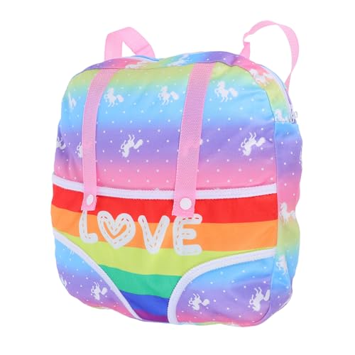 UPKOCH Puppenrucksack Gehende Puppen Cartoon-Puppen Tierpuppen Kinderrucksack Mini-okulare Puppentaschen Puppen Kinderpuppen Prinzessinnenpuppen Kleinkind Puppen Kleine Puppe Polyester von UPKOCH