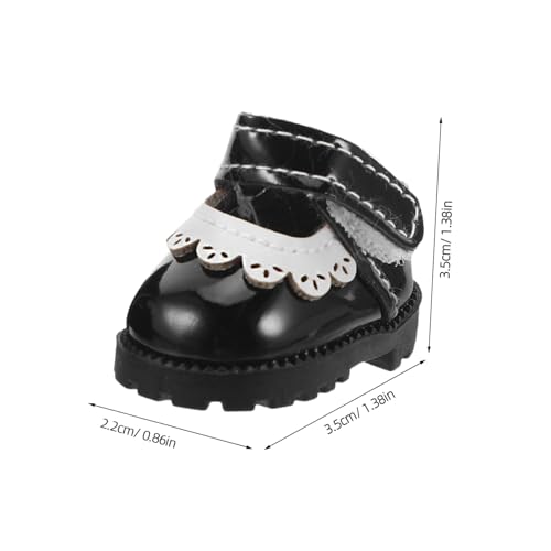 UPKOCH Puppenschuhe Mini PU Kleid Schuhe Schwarz für Puppe Leicht Detailreich Komfortabel als Ersatz für Kostüme als American Doll Accessoires UPKOCH Puppenschuhe Mini PU Kleid Schuhe Schwarz für Puppe Leicht Detailreich Komfortabel als Ersatz für Kostüme als American Doll Accessoires von UPKOCH