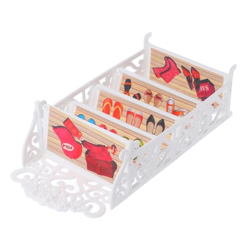 UPKOCH Puppenschuhschrank puppenhaus deko Puppenhaus Schuhschrank Puppen Schuhregal Puppenhausmöbel Puppenwagen Schuhregal für Minipuppe Schuhregal für Puppenhaus Abs Weiß UPKOCH Puppenschuhschrank puppenhaus deko Puppenhaus Schuhschrank Puppen Schuhregal Puppenhausmöbel Puppenwagen Schuhregal für Minipuppe Schuhregal für Puppenhaus Abs Weiß von UPKOCH