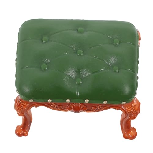 UPKOCH Puppenstubenstuhl Puppenhaus-Vintage-Sessel Simulieren Retro Spielzeughaus Miniaturen Möbel Weiß Rechteckig Für Klein Mini-Stuhl Puppenhaus-Tisch-Stuhl-Modell PVC von UPKOCH