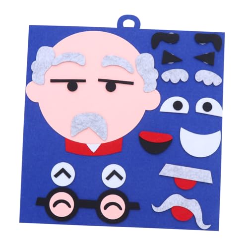 UPKOCH Puzzle-Spielzeug Mit Körperteilen Lustigen Aufklebern Vliesmaterial Perfekt Für Mädchen Und Jungen von UPKOCH