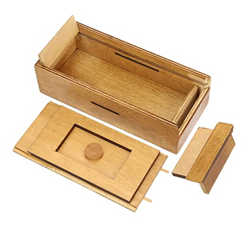 UPKOCH Puzzle Holzkasten für Kreatives Holzspielzeug mit Geheimen Fächern Geduldsspiel Geschicklichkeit und für Weihnachten von UPKOCH