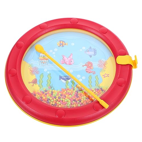 UPKOCH Rassel Musikinstrumente Musikspielzeug Für Trommelspielzeug Für Kleinkinder Meereswellen-Sound-Trommel Handtrommel Mit Wellenperlen Rot Plastik UPKOCH Rassel Musikinstrumente Musikspielzeug Für Trommelspielzeug Für Kleinkinder Meereswellen-Sound-Trommel Handtrommel Mit Wellenperlen Rot Plastik von UPKOCH