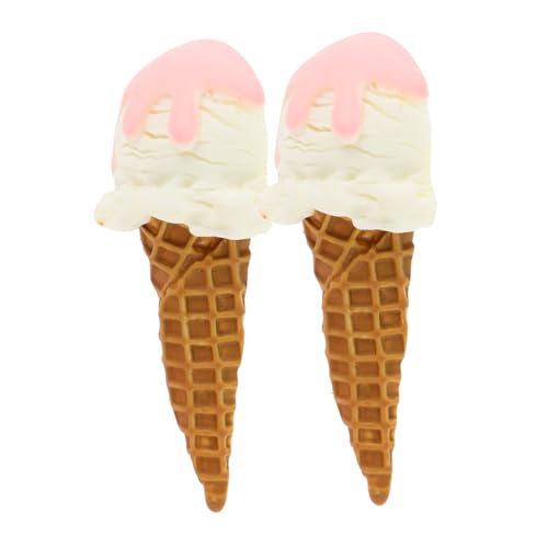 UPKOCH Lebensechte Künstliche Eiscreme-Modelle 2 Stück Kunstlebensmittel- Für Spielzimmer-displays Für Jungen Und Mädchen von UPKOCH