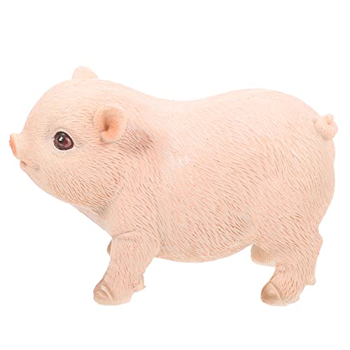UPKOCH Realistische Kleine Schwein Figur aus Hochwertigem Resin Detailgetreue Miniatur Dekoration Niedliches Ferkel Modell als und Schreibtisch Accessoire für von UPKOCH