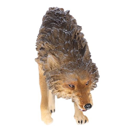UPKOCH Realistische Nordamerikanische Braune Wolf Figur aus Solidem Abs Detailgetreues Wildtier Modell Stabile Stehende Wolf Skulptur als Pädagogisches Dekorationsspielzeug für UPKOCH Realistische Nordamerikanische Braune Wolf Figur aus Solidem Abs Detailgetreues Wildtier Modell Stabile Stehende Wolf Skulptur als Pädagogisches Dekorationsspielzeug für von UPKOCH