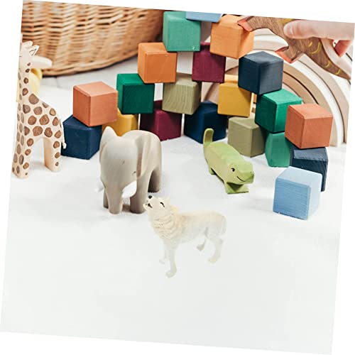 UPKOCH Realistische Wolf Figur Deko Ornament Lernspielzeug Naturgetreues Wolf Modell mit Knurrender Pose Pädagogisches Wildtier für Schreibtisch und Geschenk UPKOCH Realistische Wolf Figur Deko Ornament Lernspielzeug Naturgetreues Wolf Modell mit Knurrender Pose Pädagogisches Wildtier für Schreibtisch und Geschenk von UPKOCH