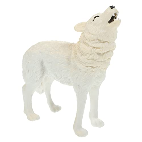 UPKOCH Realistische Wolf Figurine Detailliertes Wildlife Tiermodell aus Kunststoff Dekoratives Waldtier für Pädagogisches und Wohnraumdeko UPKOCH Realistische Wolf Figurine Detailliertes Wildlife Tiermodell aus Kunststoff Dekoratives Waldtier für Pädagogisches und Wohnraumdeko von UPKOCH