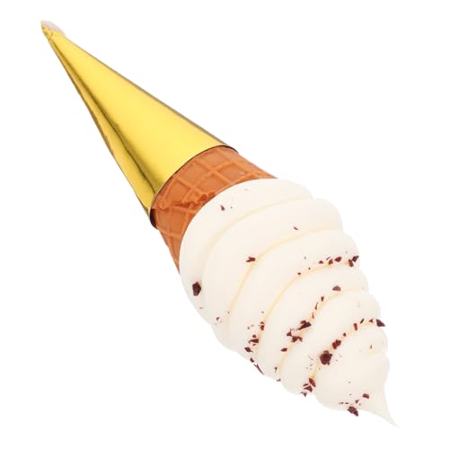 UPKOCH Realistisches Eiscreme Modell aus PVC Dekorative Eistüte als Foto Requisite Leichtes Stabiles für Display und Kreative Inszenierungen UPKOCH Realistisches Eiscreme Modell aus PVC Dekorative Eistüte als Foto Requisite Leichtes Stabiles für Display und Kreative Inszenierungen von UPKOCH