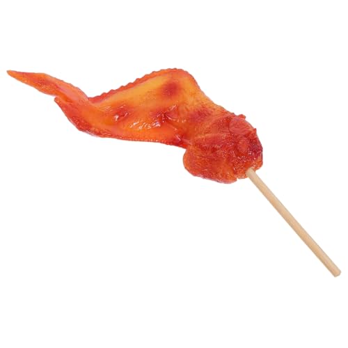 UPKOCH Realistisches Fake BBQ Hühnchenflügel Modell mit Reisfüllung PVC Künstlicher Gegrillter Hähnchenflügel Food Prop für Restaurant Menüfoto Asiatische Dekoration Küchen UPKOCH Realistisches Fake BBQ Hühnchenflügel Modell mit Reisfüllung PVC Künstlicher Gegrillter Hähnchenflügel Food Prop für Restaurant Menüfoto Asiatische Dekoration Küchen von UPKOCH