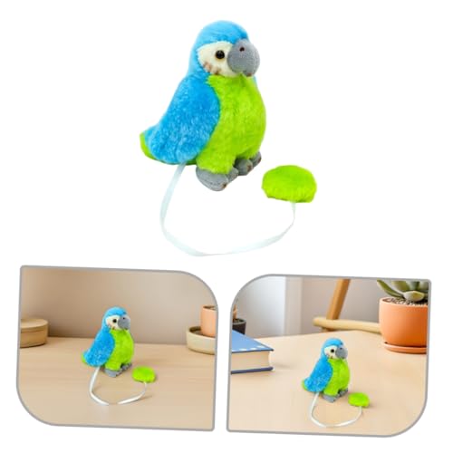 UPKOCH Realistisches Schulterpapagei Kuscheltier Leichtes Robustes Plüschspielzeug in Blau Authentischer Vogel für Piratenkostüme Cosplay und Halloween-Partys von UPKOCH