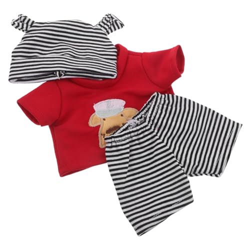 UPKOCH Reborn Puppenkleidung Gestreift Strapazierfähiges Outfit mit Hut und Hose Leichtes Zubehör für Jungen Mädchen Kreatives Rollenspiel und Alltagsspielzeug UPKOCH Reborn Puppenkleidung Gestreift Strapazierfähiges Outfit mit Hut und Hose Leichtes Zubehör für Jungen Mädchen Kreatives Rollenspiel und Alltagsspielzeug von UPKOCH