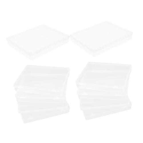 UPKOCH Rechteckiger Leerer Mini-Organizer Aus Durchsichtigem Kunststoff, 10 Stück, Aufbewahrungsboxen Mit Deckel Für Karten, Schmuck, Perlen UPKOCH Rechteckiger Leerer Mini-Organizer Aus Durchsichtigem Kunststoff, 10 Stück, Aufbewahrungsboxen Mit Deckel Für Karten, Schmuck, Perlen von UPKOCH
