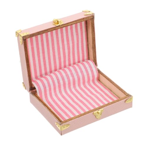 UPKOCH Retro Aufbewahrungskoffer für Figuren Mini Reisegepäck für Modell Enthusiasten für Sammler und Dekoration von UPKOCH