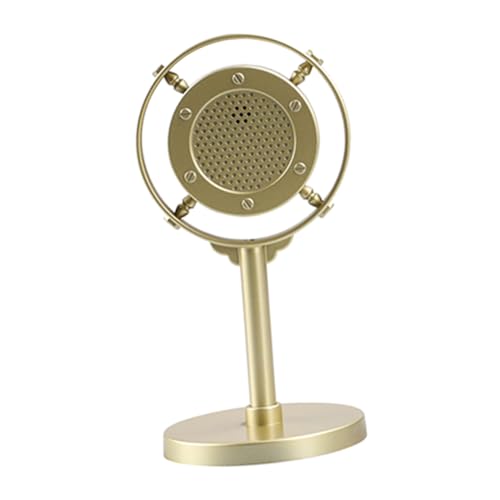 UPKOCH Retro -Mikrofonmodell Simulationsmikrofone Mikrofondekoration Stellen Sie Sich EIN Bühnenmikrofon vor Prop-Mikrofon kleines Mikrofon Retro-Mikrofon-Requisitenmodell Abs Golden UPKOCH Retro -Mikrofonmodell Simulationsmikrofone Mikrofondekoration Stellen Sie Sich EIN Bühnenmikrofon vor Prop-Mikrofon kleines Mikrofon Retro-Mikrofon-Requisitenmodell Abs Golden von UPKOCH