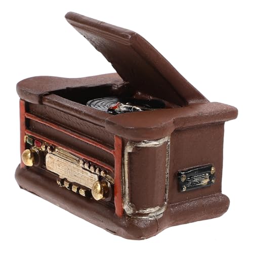 UPKOCH Retro Miniatur Plattenspieler Puppenhaus Dekoration Vintage Resin Miniaturmodell für Wohnzimmer Schlafzimmer Spielhaus Requisiten UPKOCH Retro Miniatur Plattenspieler Puppenhaus Dekoration Vintage Resin Miniaturmodell für Wohnzimmer Schlafzimmer Spielhaus Requisiten von UPKOCH