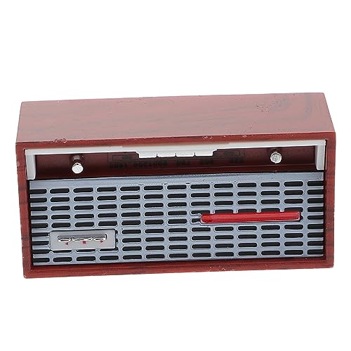 UPKOCH Retro -Radiomodell Mini-Radio-Schmuck Radiodekor aus Kunststoff Miniatur-Puppenhaus- Retro Vintage Radio altes Radiomodell Plastik Brown UPKOCH Retro -Radiomodell Mini-Radio-Schmuck Radiodekor aus Kunststoff Miniatur-Puppenhaus- Retro Vintage Radio altes Radiomodell Plastik Brown von UPKOCH