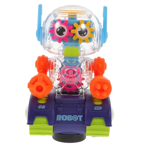 UPKOCH Roboter mit LED Lichtern und Musik Elektrischer Gears Roboter für Geburtstags und Partygeschenk Fördert Verständnis von Mechanik und Technik für Jungen UPKOCH Roboter mit LED Lichtern und Musik Elektrischer Gears Roboter für Geburtstags und Partygeschenk Fördert Verständnis von Mechanik und Technik für Jungen von UPKOCH