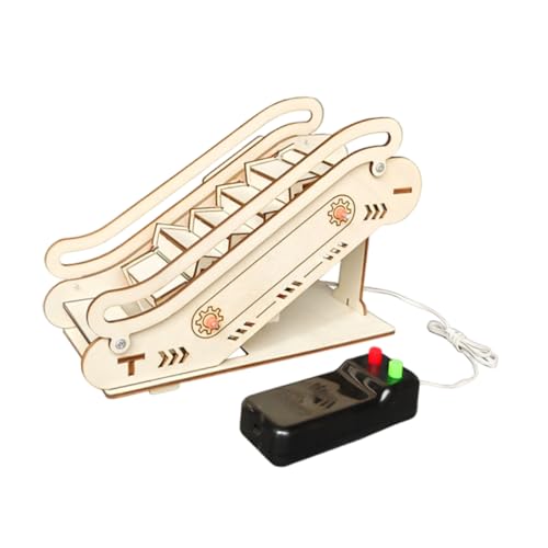 UPKOCH Rolltreppenspielzeug Elektrisches Kleiner Aufzug DIY Modell Kleines Aufzugsmodell Mechanisches Aufzugs Puzzle Experimentelles Modell Holzbearbeitungssätze Für von UPKOCH