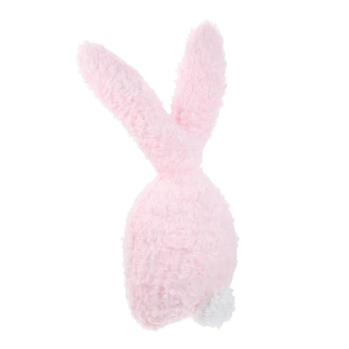 UPKOCH Rosa Kaninchenkissen plüschhase babygeschenke Aber Stofftier Hase Spielzeughase Hasenspielzeug gefüllt Süße Plüschtiere Niedliches Häschen-Stofftier PP Baumwolle von UPKOCH