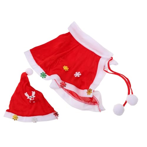UPKOCH Roter Samt Umhang mit Kapuze und Santa Mütze Warmes Einteiliges Weihnachtskostüm für Festliche Partys Winterauftritte und Weihnachtscosplay UPKOCH Roter Samt Umhang mit Kapuze und Santa Mütze Warmes Einteiliges Weihnachtskostüm für Festliche Partys Winterauftritte und Weihnachtscosplay von UPKOCH