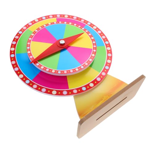 UPKOCH Roulette-Spiel interaktives glücksspiel Tombola-Preise Wagen Rennrad Tischplatte zappeln Party-Handelsrad Drehrad für Preise Spielrad Gewinnspielspiel Plattenspieler PVC von UPKOCH