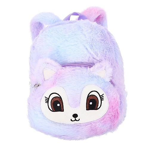 UPKOCH Rucksack Schultasche für Rucksäcke für Mädchen Umhängetasche im Tierdesign schultüte büchertasche Purse Aufbewahrungstasche für Mädchen lässige Umhängetasche Plüsch Violett UPKOCH Rucksack Schultasche für Rucksäcke für Mädchen Umhängetasche im Tierdesign schultüte büchertasche Purse Aufbewahrungstasche für Mädchen lässige Umhängetasche Plüsch Violett von UPKOCH