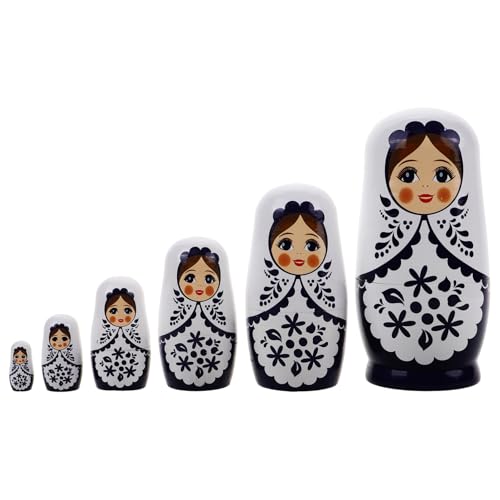 UPKOCH Russische Matroschka-Puppen 6-Teilig Holz Stapelset Matroschka-Puppen Handgefertigtes Spielzeug Für Kinder Erwachsene Geburtstag Weihnachten Halloween Heimdekoration UPKOCH Russische Matroschka-Puppen 6-Teilig Holz Stapelset Matroschka-Puppen Handgefertigtes Spielzeug Für Kinder Erwachsene Geburtstag Weihnachten Halloween Heimdekoration von UPKOCH