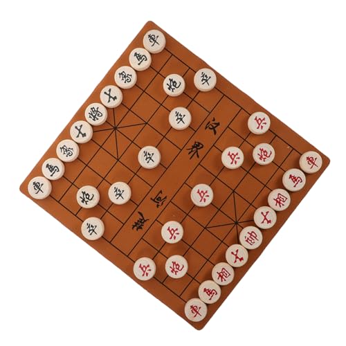 UPKOCH Satz Schachbrettspiel Chinesisches Spiel Chinesisches Dame Brettspiel Chinesisches Schachbrett Dame-brettspiel Für Internationales Schach Chinesische Brettspiele Leder von UPKOCH