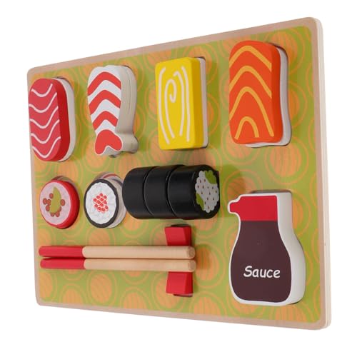 UPKOCH Satz Sushi- Sushi-herstellung Montessori- Für Kleinkinder Gefälschtes Essen Lebensmittelspielzeug Holzspielfutter Kooperative Gesellschaftsspiele Hölzern UPKOCH Satz Sushi- Sushi-herstellung Montessori- Für Kleinkinder Gefälschtes Essen Lebensmittelspielzeug Holzspielfutter Kooperative Gesellschaftsspiele Hölzern von UPKOCH