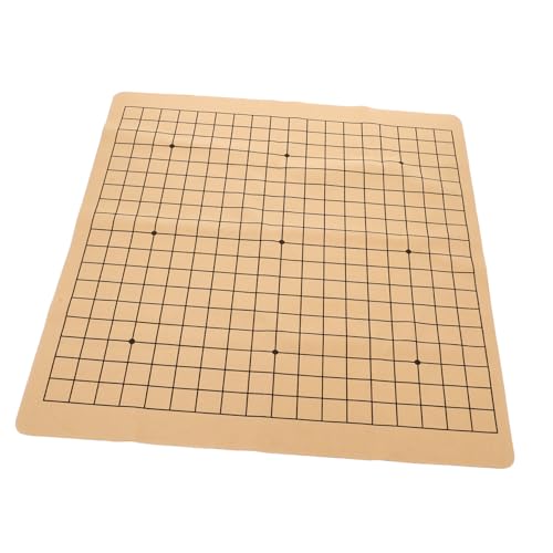 UPKOCH Schachbrett Zusammenklappbares Spielbrett China-Schach Schachspiel-Requisite Light Brown Kunstleder von UPKOCH