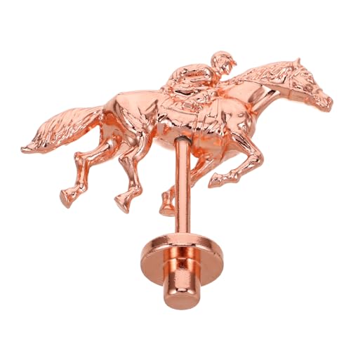 UPKOCH Schachfiguren Für Pferderennen Teile Für Pferderennen Brettspiele Pferde Pferderennspiel Ersatz Für Pferderennbrett Requisiten Für Pferderennen Legierung Roségold von UPKOCH