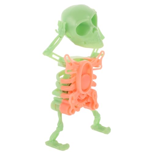 UPKOCH Schädel lustige Halloween Dekoration lustiges Whimsical interaktives Halloween-Requisiten Wackelkopffiguren Plastik Green von UPKOCH