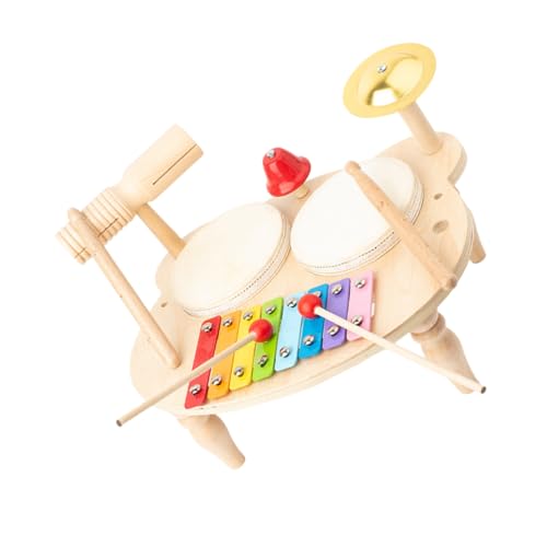 UPKOCH Schlaginstrument musikinstrumente Schlagzeug- und Percussion-Instrumente für Kindermusikinstrument Kinderinstrument Kindertrommeln Metall Khaki UPKOCH Schlaginstrument musikinstrumente Schlagzeug- und Percussion-Instrumente für Kindermusikinstrument Kinderinstrument Kindertrommeln Metall Khaki von UPKOCH