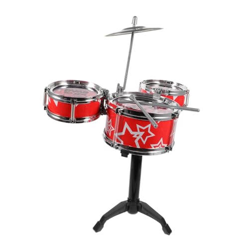 UPKOCH Schlagzeug Set Pädagogisches Musikalisches Trommelspielzeug für Kleinkinder Realistisches Jazz Schlagzeug Kit Leicht zu Montieren Langlebig Geburtstagsgeschenk von UPKOCH